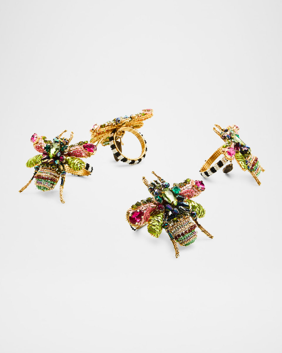Beetle Napkin Rings, Set of 4